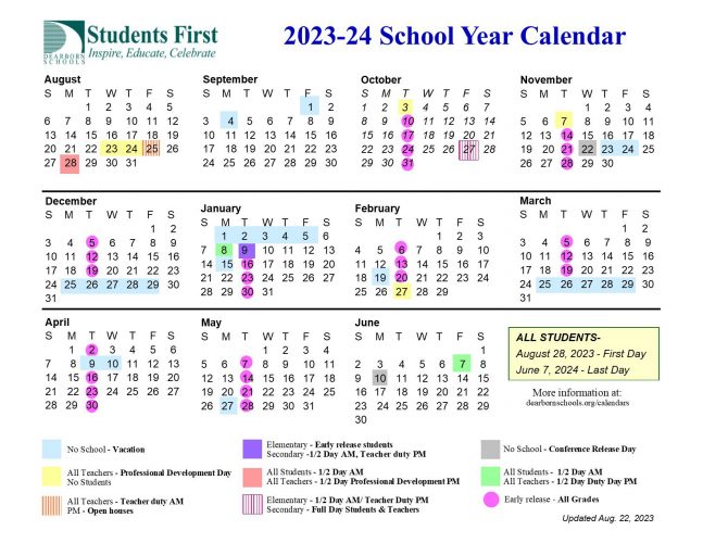 District calendar approved | Henry Ford Elementary School