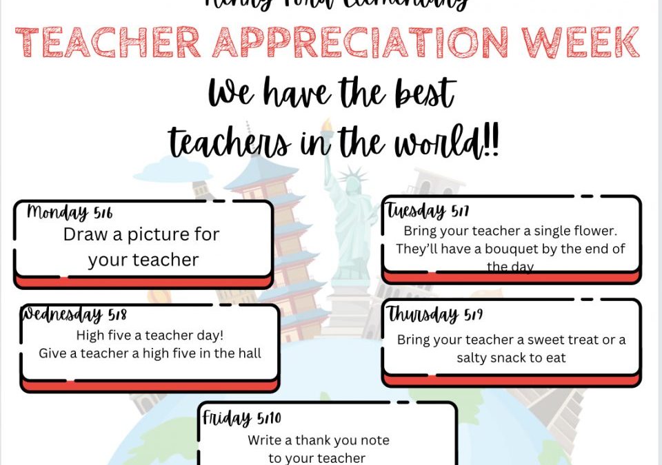 Teacher Appreciation Week-student edition